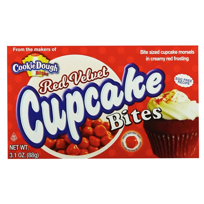 Cookie Dough Red Velvet Cupcakes